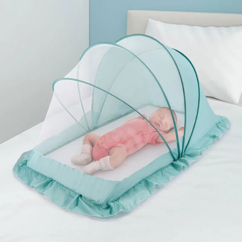 Moustiquaire Pliable en Polyester pour Lit de Bébé